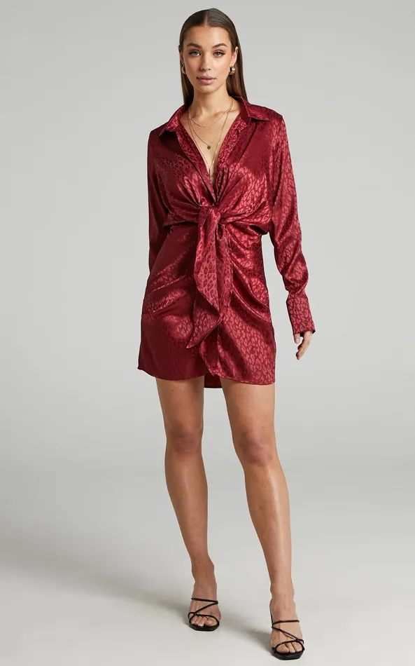 Showpo Runaway The Label 8211 Ruby Rose Dress In Cherry Women Dresses