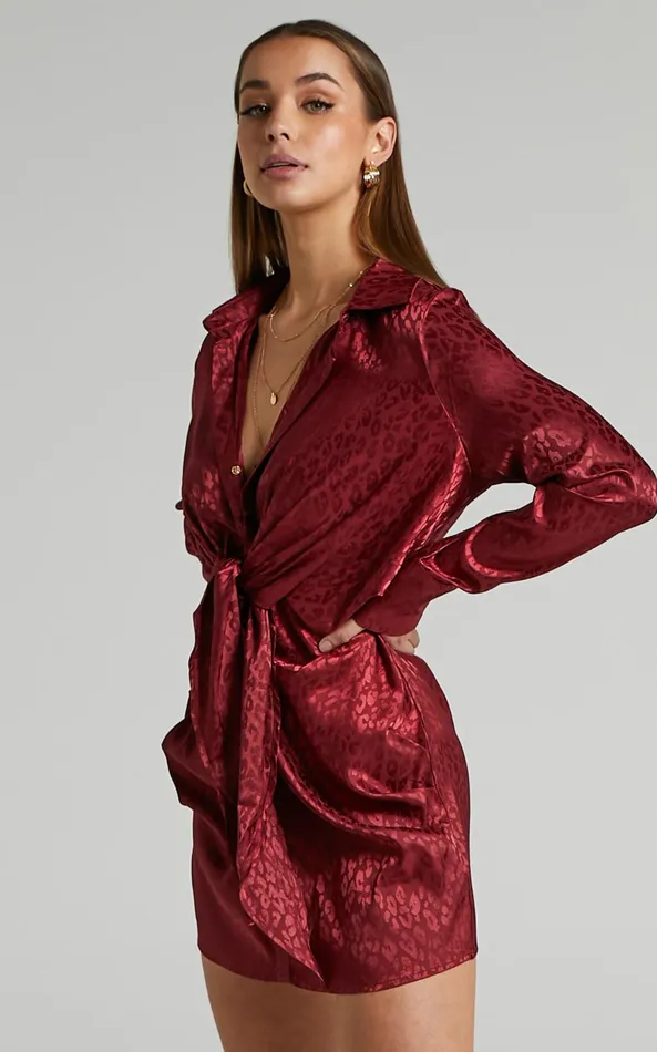 Showpo Runaway The Label 8211 Ruby Rose Dress In Cherry Women Dresses