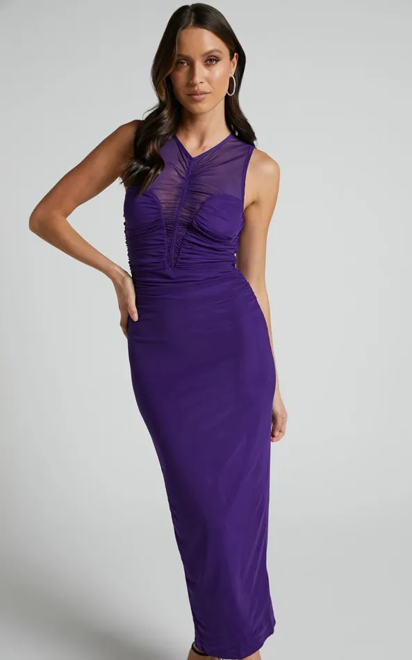 Showpo Runaway The Label 8211 Winx Midi Dress In Purple Women Dresses