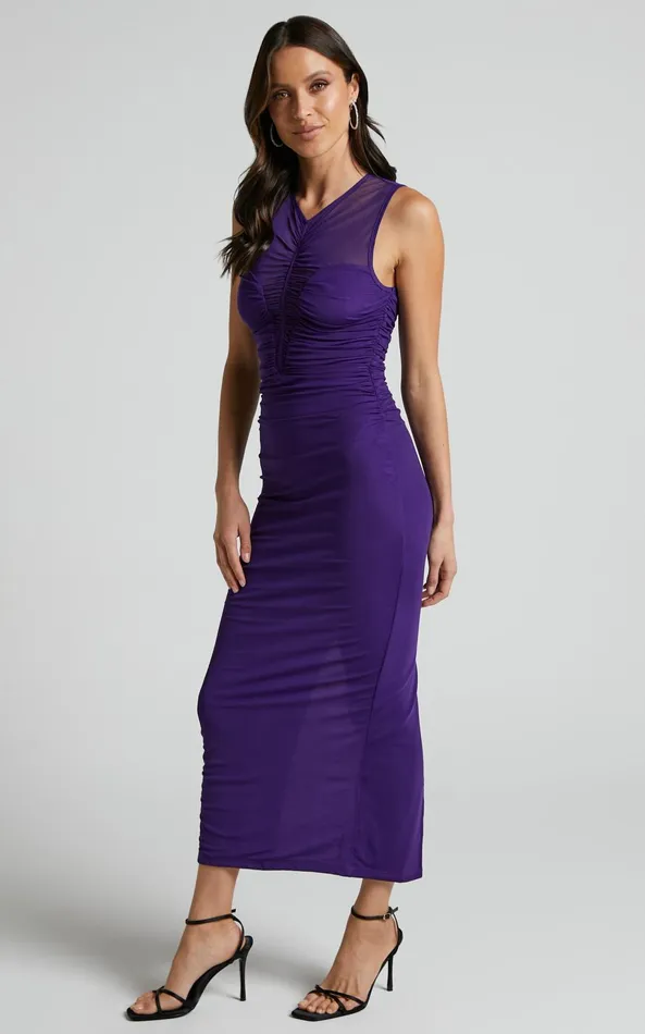 Showpo Runaway The Label 8211 Winx Midi Dress In Purple Women Dresses