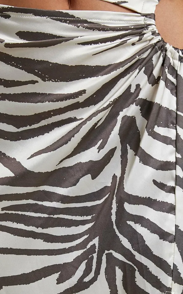 Showpo Runaway The Label 8211 Zahara Midi Skirt In Zebra Women Skirts