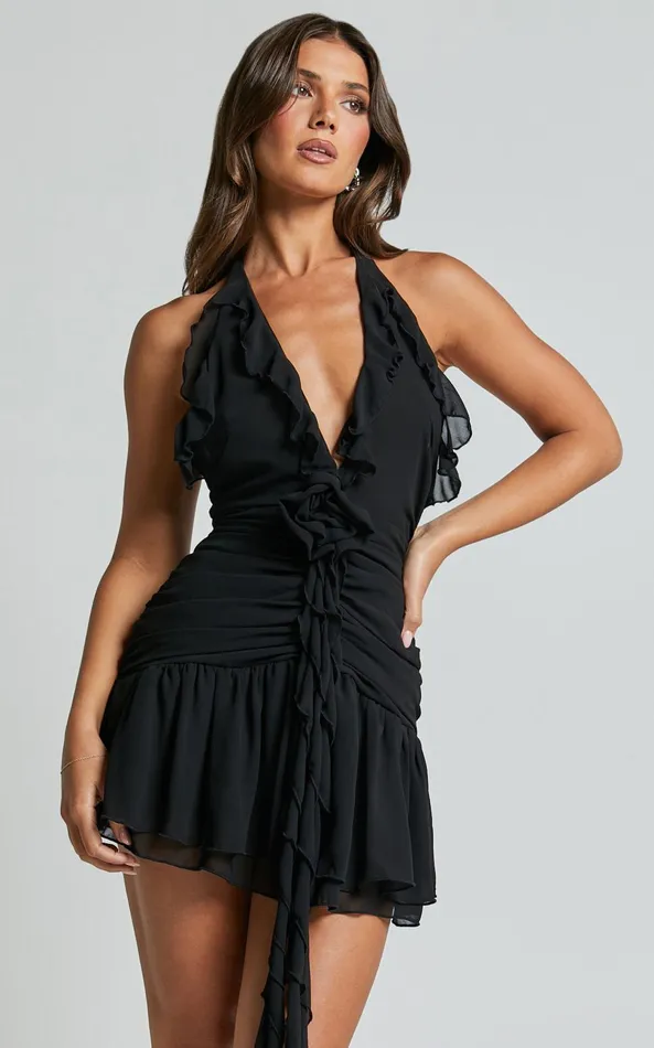 Showpo Runaway The Label 8211 Zelie Mini Dress In Black Women Dresses