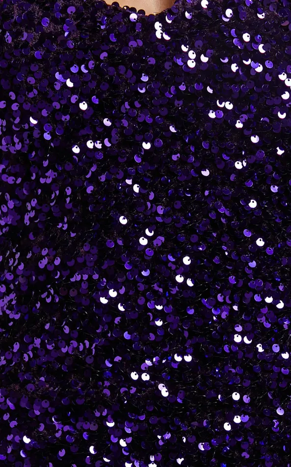 Showpo Salome Mini Dress 8211 Bodycon Sequin Dress In Purple Women Dresses