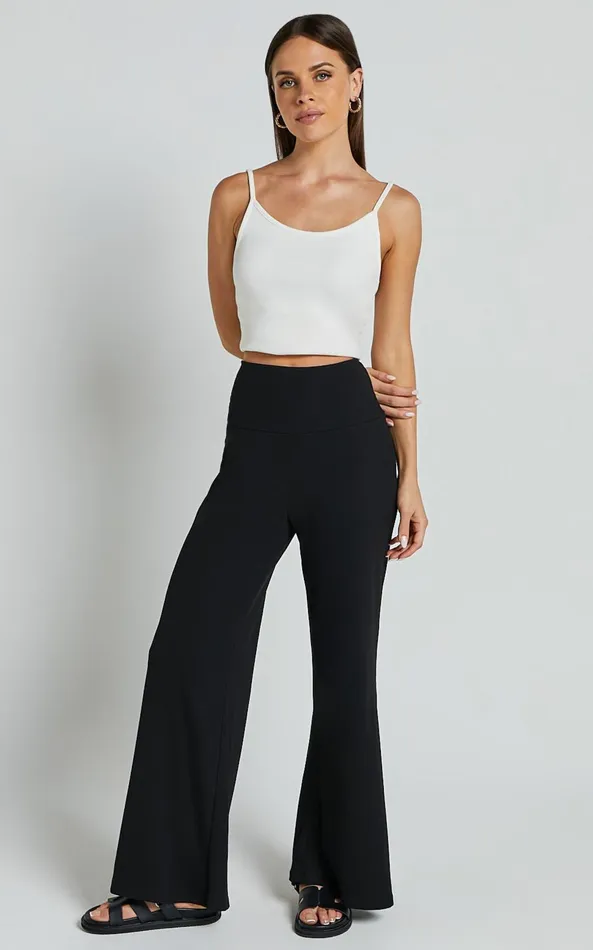 Showpo Sammie Pants 8211 Jersey High Waisted Wide Leg Pants In Black Women Pants Showpo Sammie Pants 8211 Jersey High Waisted Wide Leg Pants In Black Women Pants