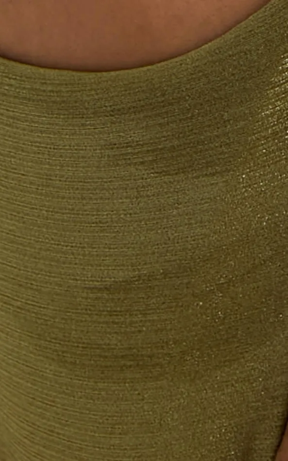 Showpo Sandy Bottoms 8211 Elastic Side Bottoms In Olive Women Curve Clothes