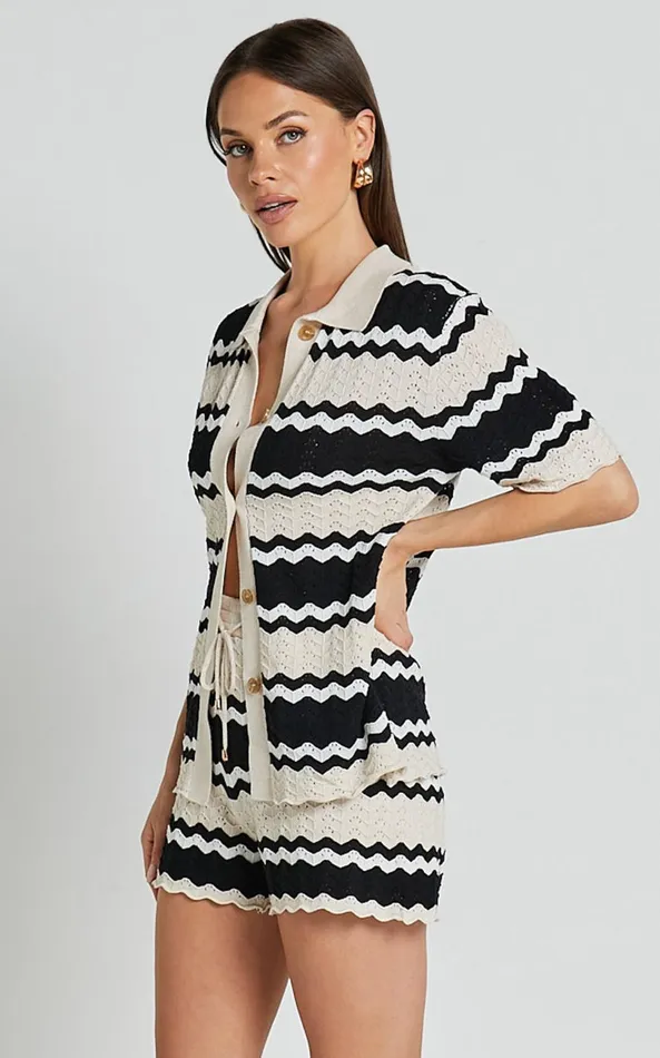 Showpo Seven Wonders 8211 Cam Shirt In SAND Women Knitwear