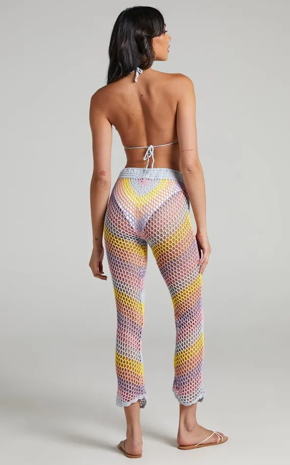 Showpo Sheinna Two Piece Set 8211 Crochet Two Piece Set In Multi Women Two Piece Sets and Coords