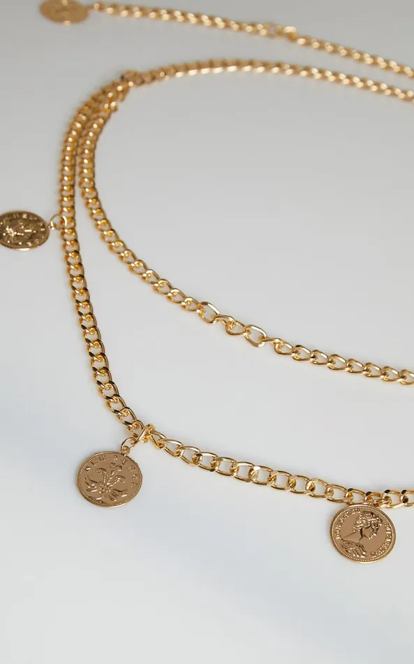 Showpo Shelbey Chain Belt In Gold Women Belts
