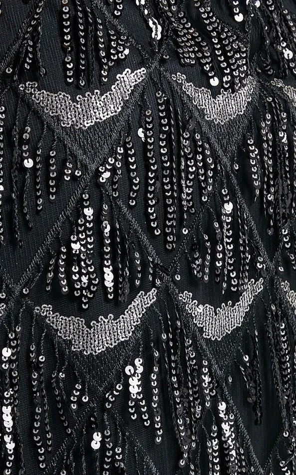 Showpo Shook Mini Dress In Black Sequin Women Curve Clothes
