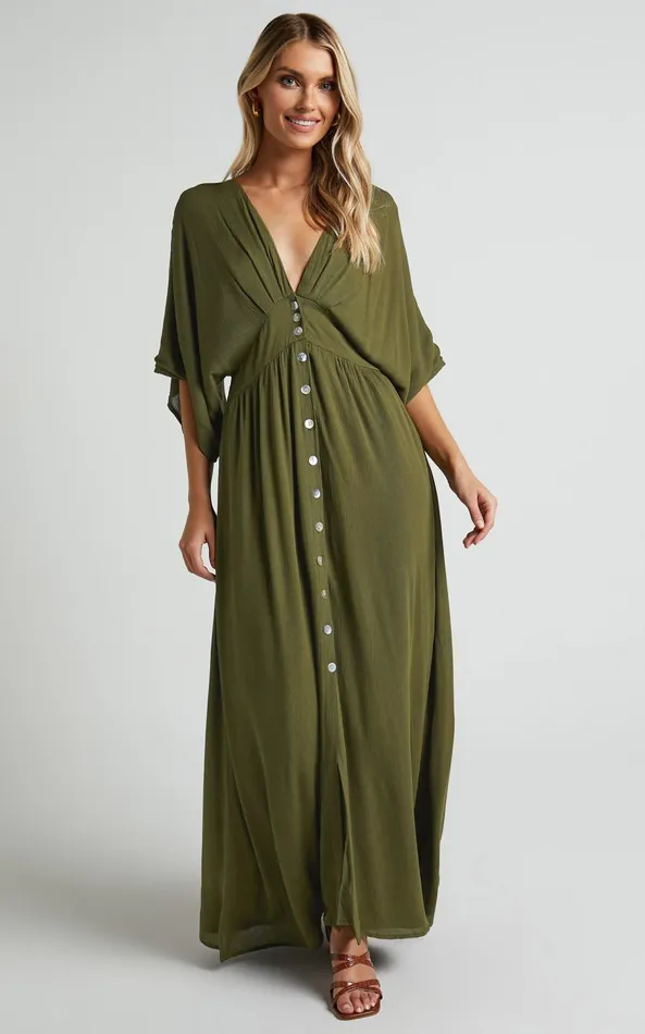 Showpo Sitting Pretty Midi Dress 8211 Short Sleeve Button Down Dress In Olive Women Curve Clothes Showpo Sitting Pretty Midi Dress 8211 Short Sleeve Button Down Dress In Olive Women Curve Clothes