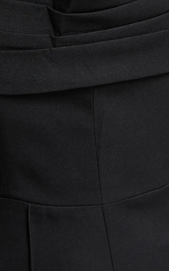 Showpo Stacey Jumpsuit 8211 Strapless Cowl Wide Leg Jumpsuit In Black Women Jumpsuits