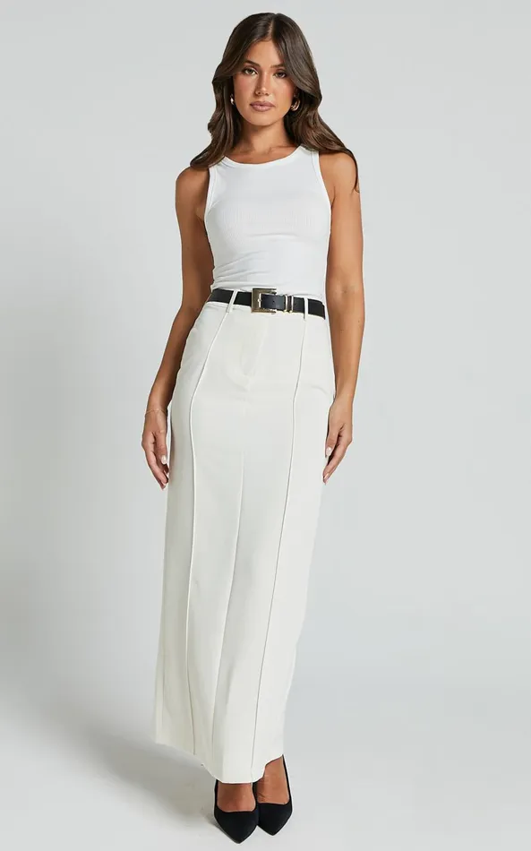 Showpo Stella Maxi Skirt 8211 High Waisted Pencil Skirt In Stone Women Skirts Showpo Stella Maxi Skirt 8211 High Waisted Pencil Skirt In Stone Women Skirts