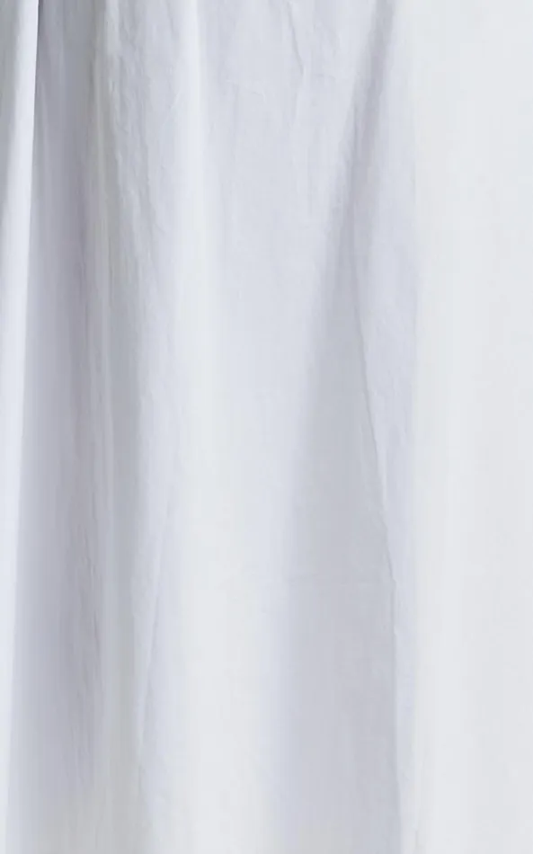 Showpo Sula Two Piece Set 8211 One Shoulder Bralette Crop Top And Midi Skirt Set In White Women Curve Clothes