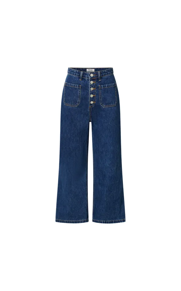 Showpo Sullivan Jeans 8211 Denim High Waisted Wide Leg In Dark Wash Women Denim