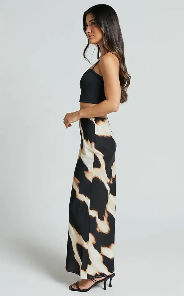 Showpo Tabitha Midi Skirt 8211 High Waist Slip Skirt In Brown Women Skirts
