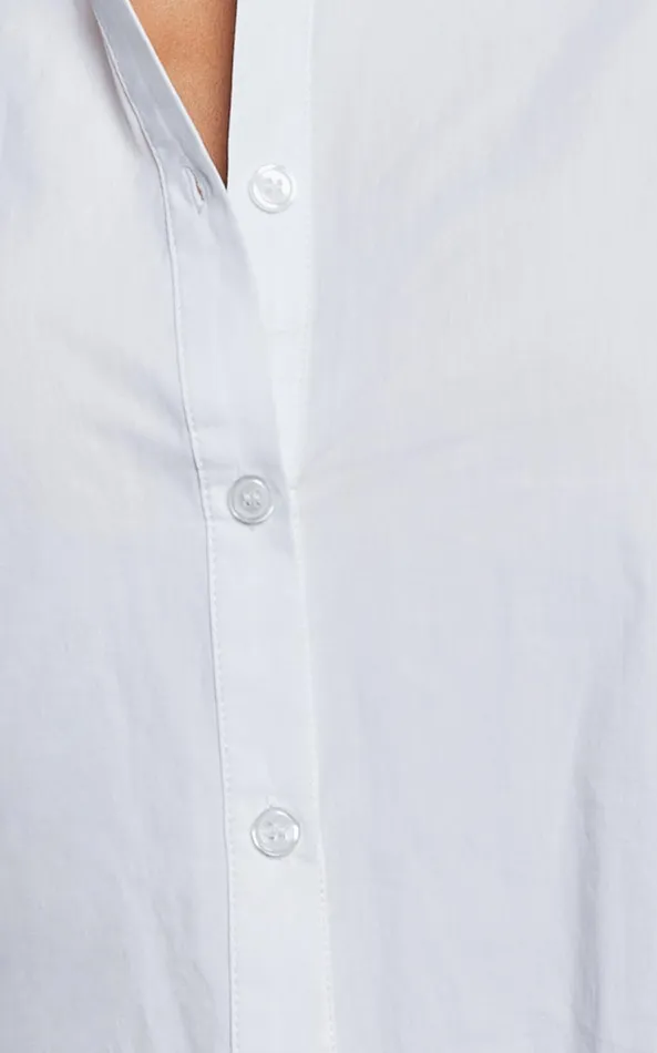Showpo Terah Button Up Shirt In White Women Curve Clothes