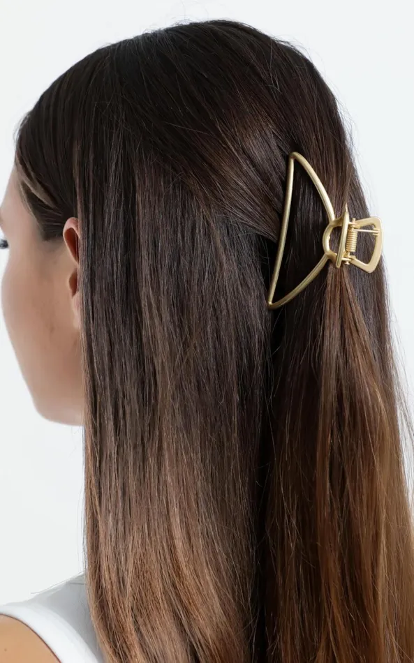 Showpo The Day Time Hair Clip In Gold Women Hair