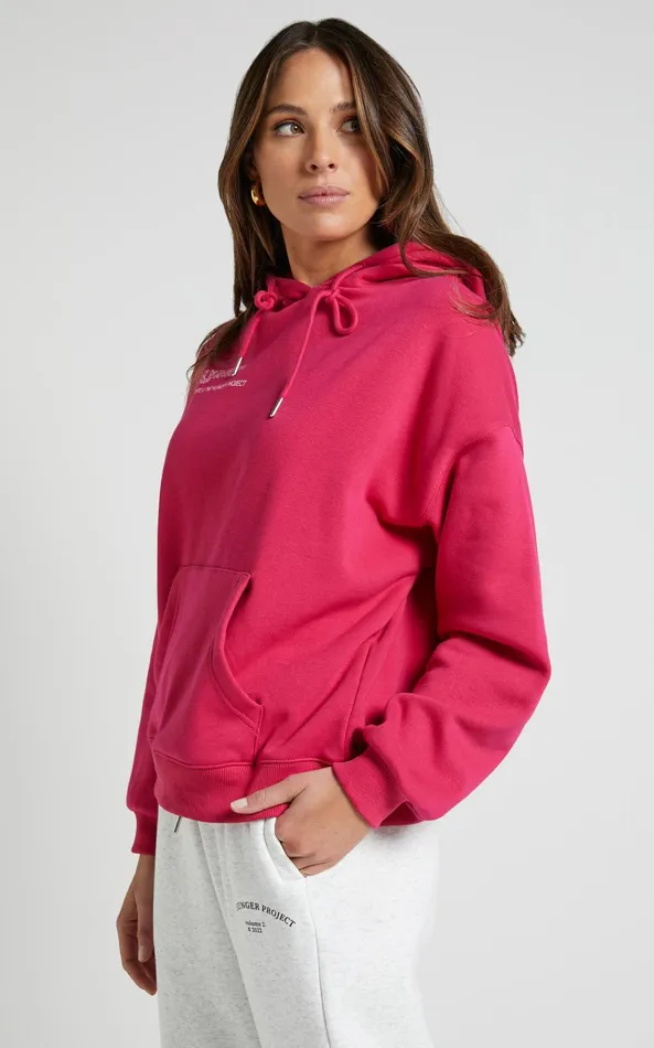 Showpo The Hunger Project X Showpo 8211 Collaborative Hoodie In Mulberry Women Curve Clothes