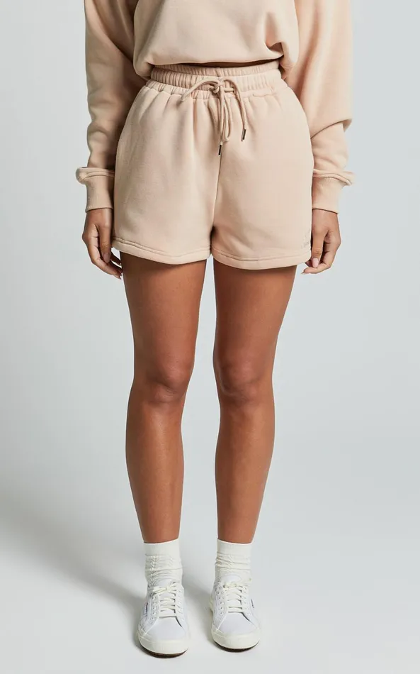Showpo The Hunger Project X Showpo 8211 THP Shorts In Beige Women Curve Clothes