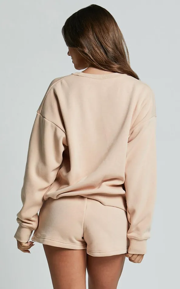 Showpo The Hunger Project X Showpo 8211 THP Sweatshirt In Beige Women Curve Clothes