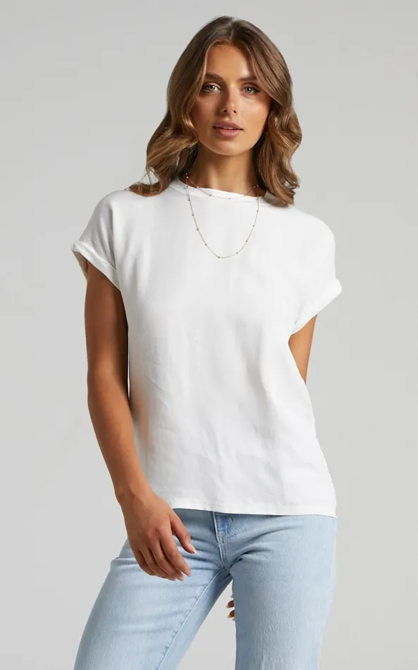 Showpo Tinaya Top 8211 Raglan Shell Top In White Women Curve Clothes