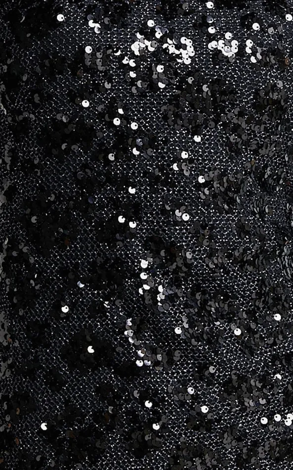 Showpo Tisdale Mini Dress 8211 Halter Sequin Shift Dress In Black Women Dresses