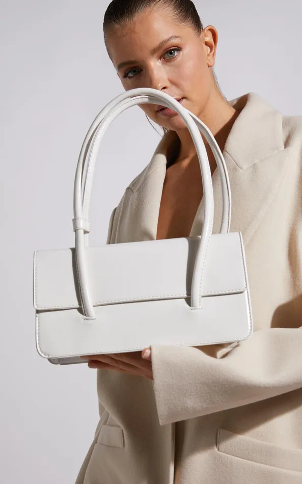 Showpo Tokyo Shoulder Bag In White Women Bags