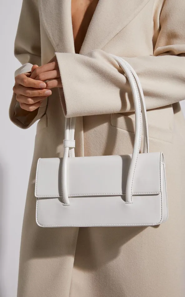 Showpo Tokyo Shoulder Bag In White Women Bags