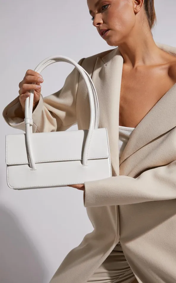 Showpo Tokyo Shoulder Bag In White Women Bags