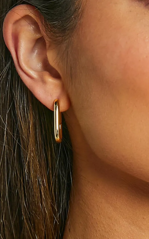 Showpo Toni Earrings In Gold Women Gold Plated Jewelry