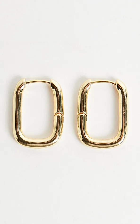 Showpo Toni Earrings In Gold Women Gold Plated Jewelry