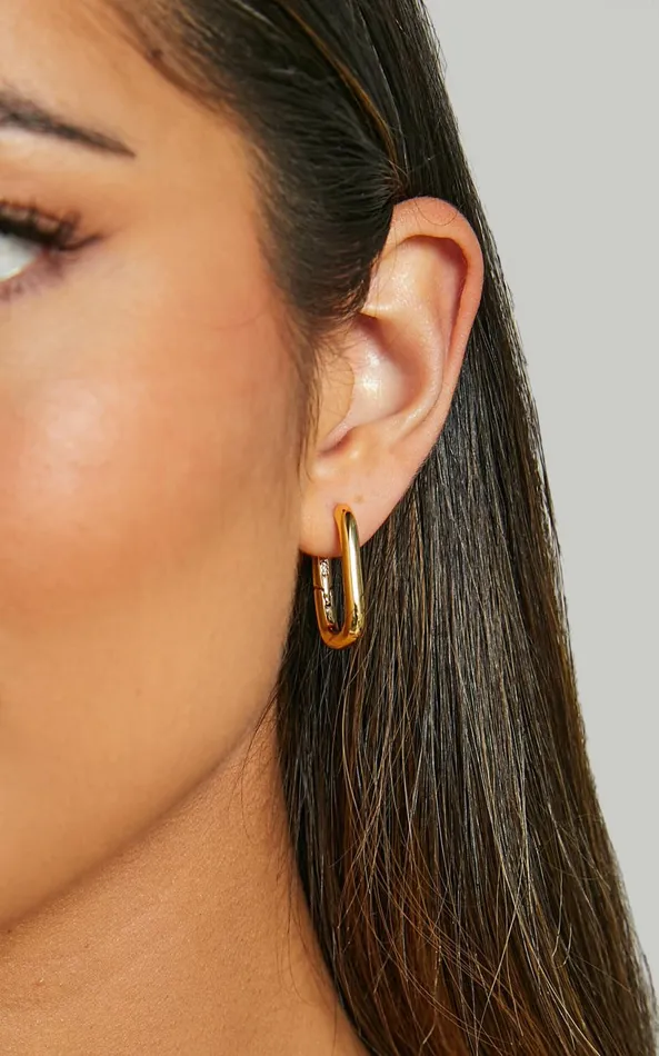 Showpo Toni Earrings In Gold Women Gold Plated Jewelry