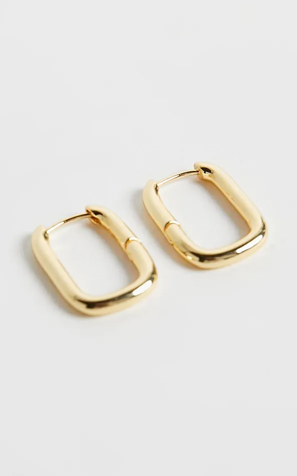 Showpo Toni Earrings In Gold Women Gold Plated Jewelry