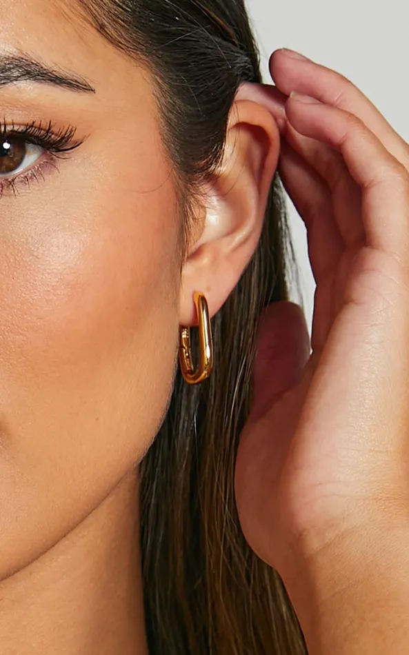 Showpo Toni Earrings In Gold Women Gold Plated Jewelry