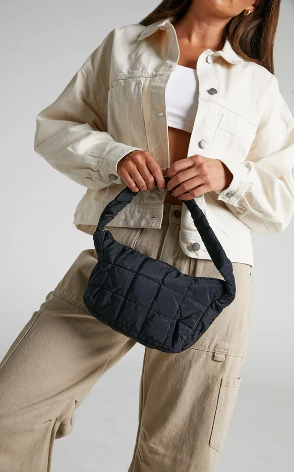 Showpo Valliria Quilted Bag In Black Women Bags