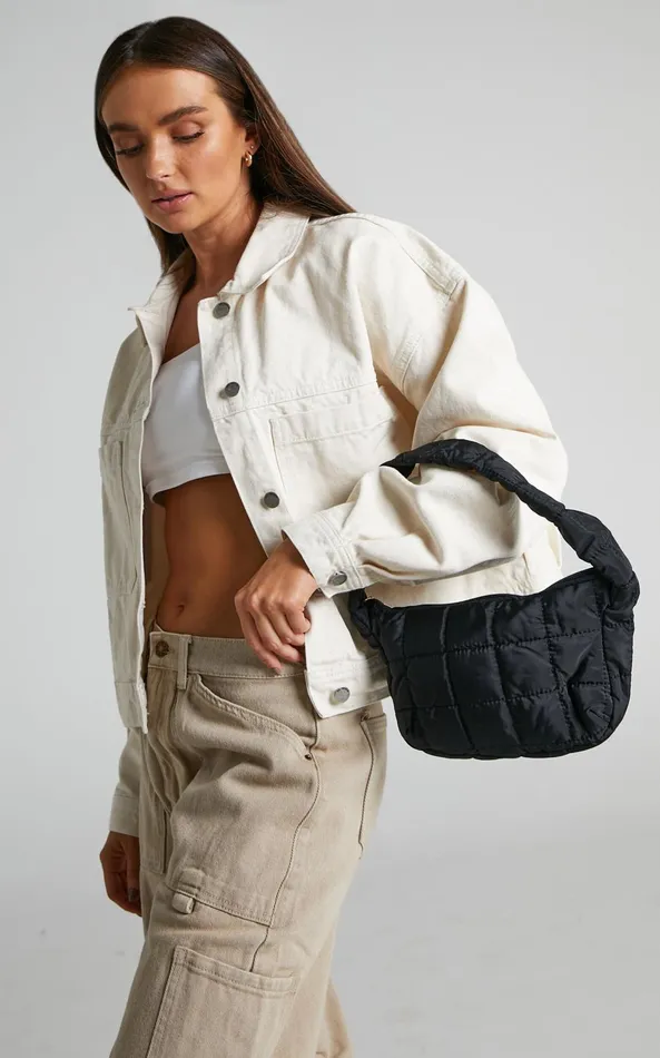 Showpo Valliria Quilted Bag In Black Women Bags