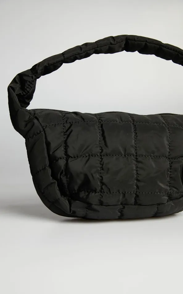 Showpo Valliria Quilted Bag In Black Women Bags