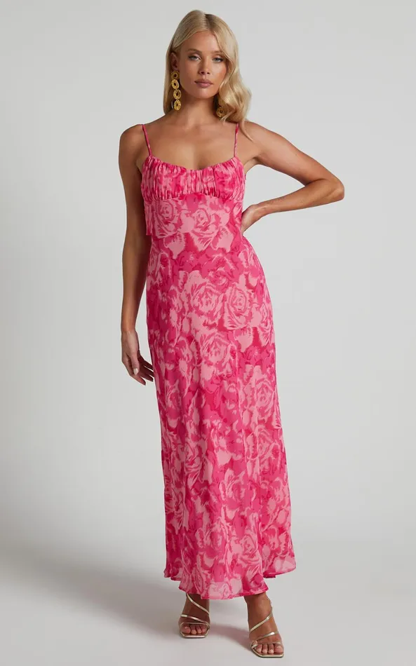 Showpo Veena Midi Dress 8211 Bustier Floral Slip Dress In Pink Floral Women Dresses Showpo Veena Midi Dress 8211 Bustier Floral Slip Dress In Pink Floral Women Dresses