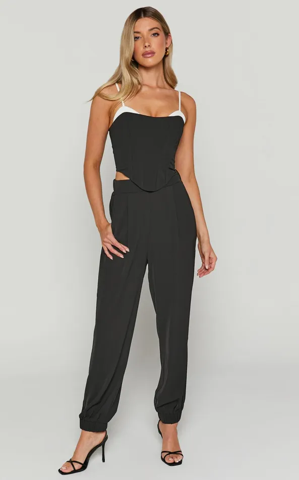 Showpo Victor Pants 8211 Elastic Waist Jogger Pant In Black Women Pants