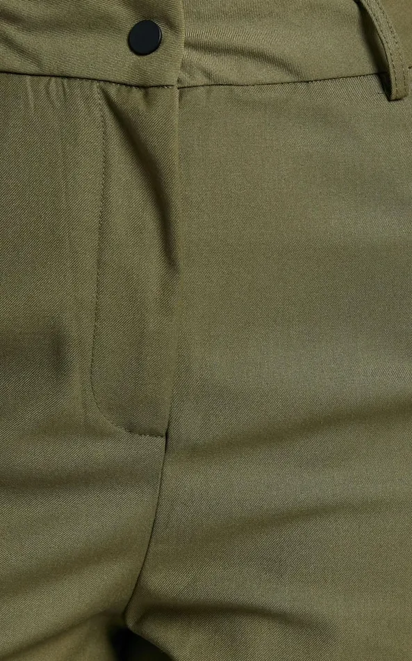 Showpo Xyriel 8211 High Waisted Utility Style Cargo Pants In Khaki Women Pants