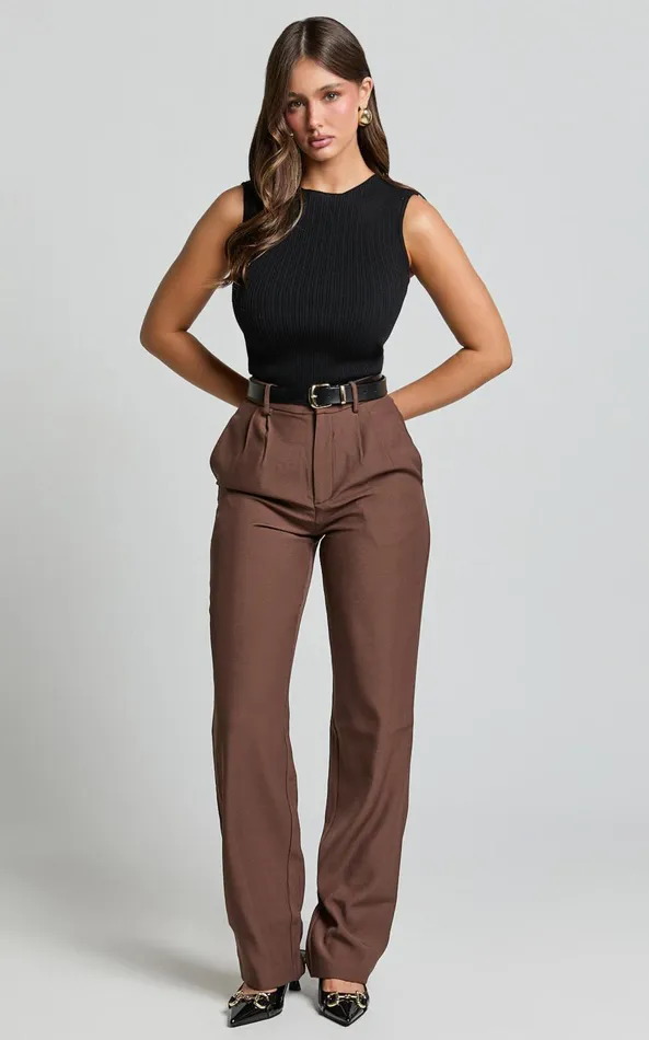 Showpo Yelena Top 8211 Cotton Ribbed Sleeveless Tank In Black Women Tops