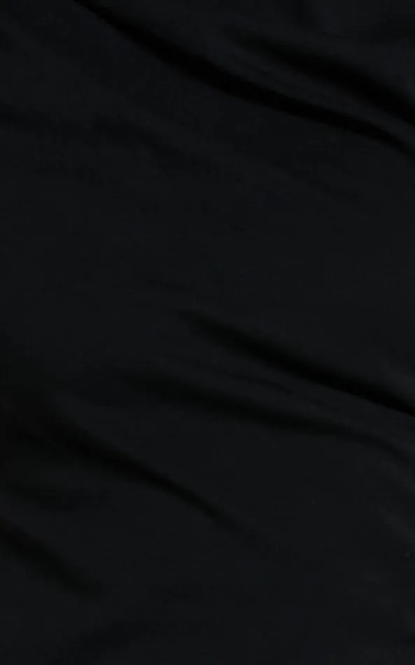 Showpo Zayna Midi Dress 8211 Jersey Short Sleeve Dress In Black Women Curve Clothes