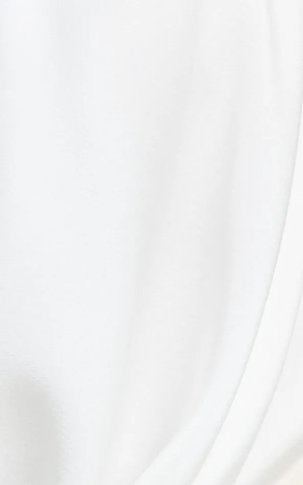 Showpo Zephyr Bodysuit 8211 Plunge Neck Cowl Bodysuit In White Women Curve Clothes