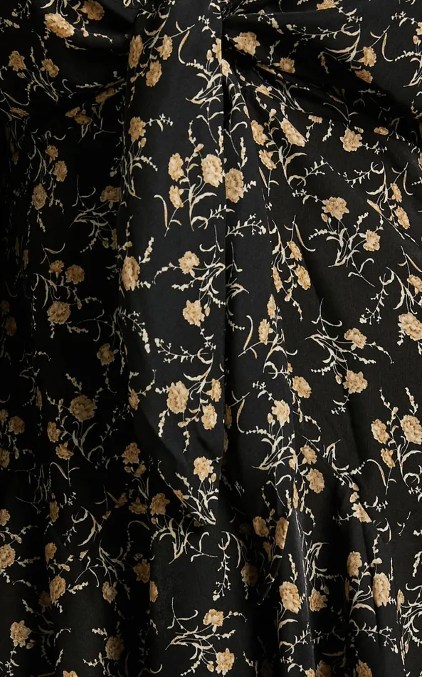 Showpo Zillion Mini Dress 8211 Long Sleeve Button Front Dress In Black Floral Women Dresses