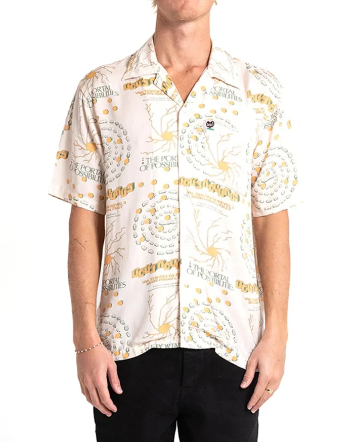 Smithson Short Sleeve Shirt 8211 Dirty White Men Deus Ex Machina Shirts