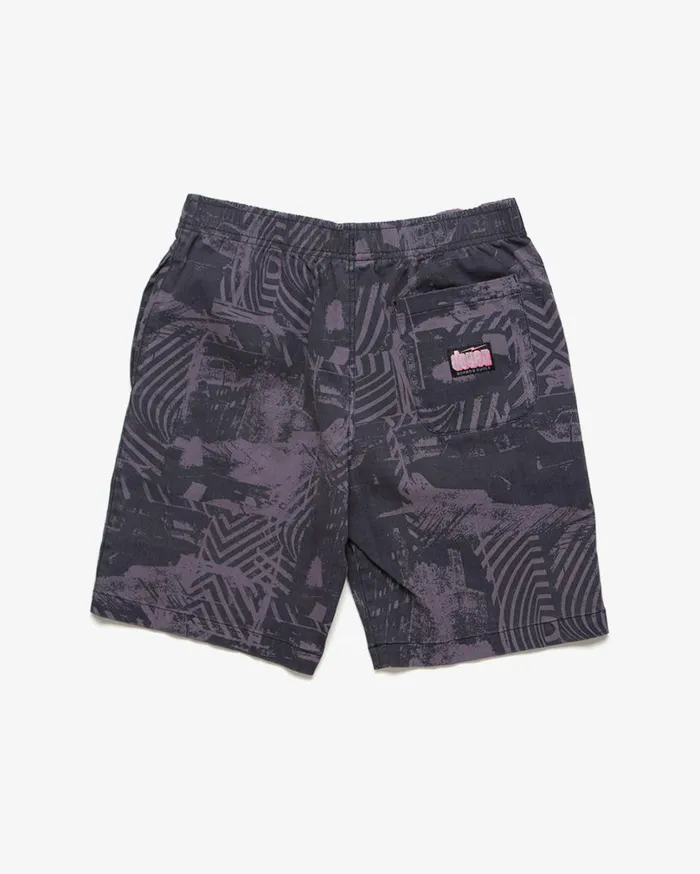 Stackwaddy Beach Short 8211 Plum Grey Men Deus Ex Machina Shorts Stackwaddy Beach Short 8211 Plum Grey Men Deus Ex Machina Shorts
