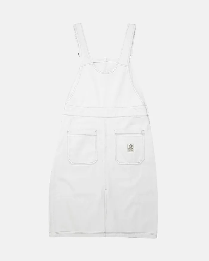 Stanley Overall Dress 8211 Bleached White Women Deus Ex Machina Dresses Stanley Overall Dress 8211 Bleached White Women Deus Ex Machina Dresses