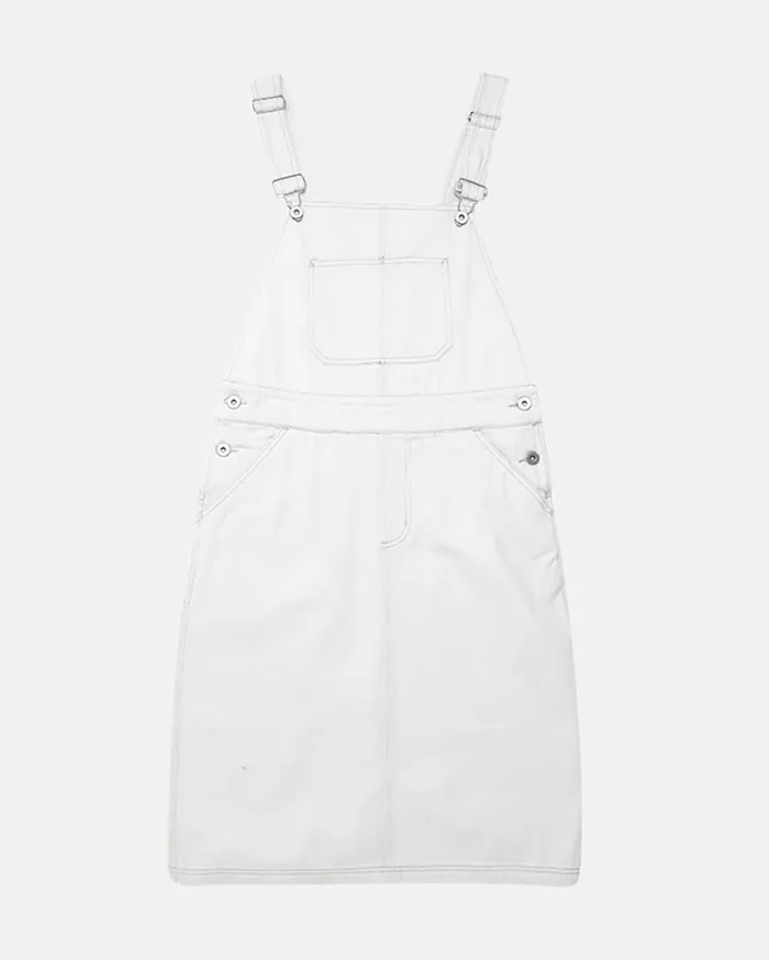 Stanley Overall Dress 8211 Bleached White Women Deus Ex Machina Dresses Stanley Overall Dress 8211 Bleached White Women Deus Ex Machina Dresses