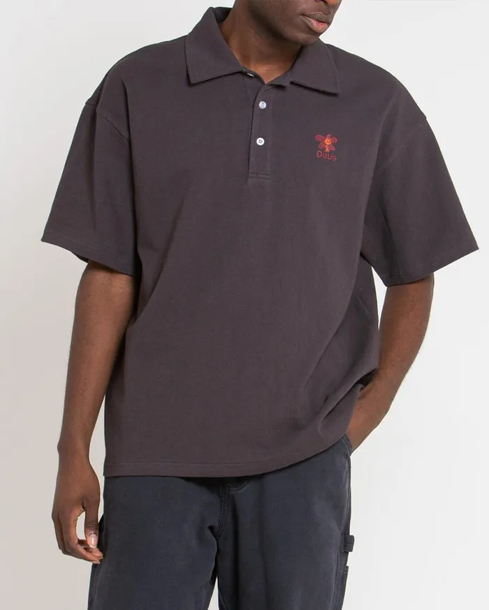 Stokes Records Polo 8211 Anthracite Men Deus Ex Machina Shirts