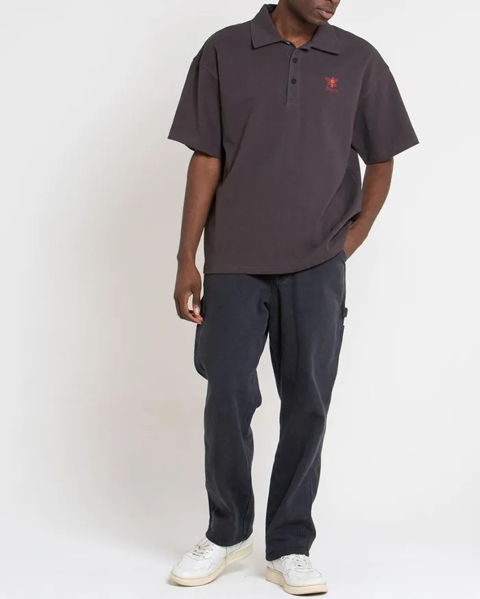 Stokes Records Polo 8211 Anthracite Men Deus Ex Machina Shirts Stokes Records Polo 8211 Anthracite Men Deus Ex Machina Shirts